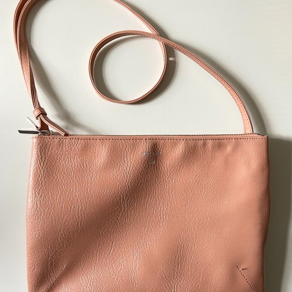 Matt & Nat • 3-pocket Purse / Bag • Blush Pink • Adjustable Strap - Picture 7 of 11